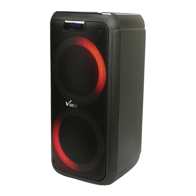 اسپیکر چمدانی بلوتوثی رم و فلش خور Vanmaax MAX-750 + میکروفون و ریموت کنترل