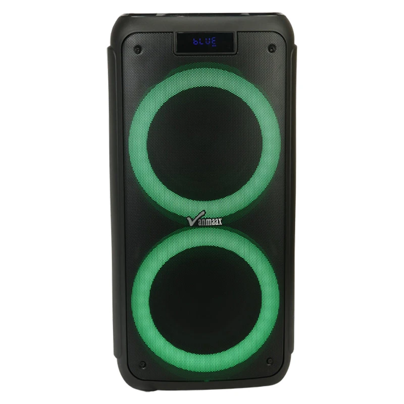 اسپیکر چمدانی بلوتوثی رم و فلش خور Vanmaax MAX-750 + میکروفون و ریموت کنترل