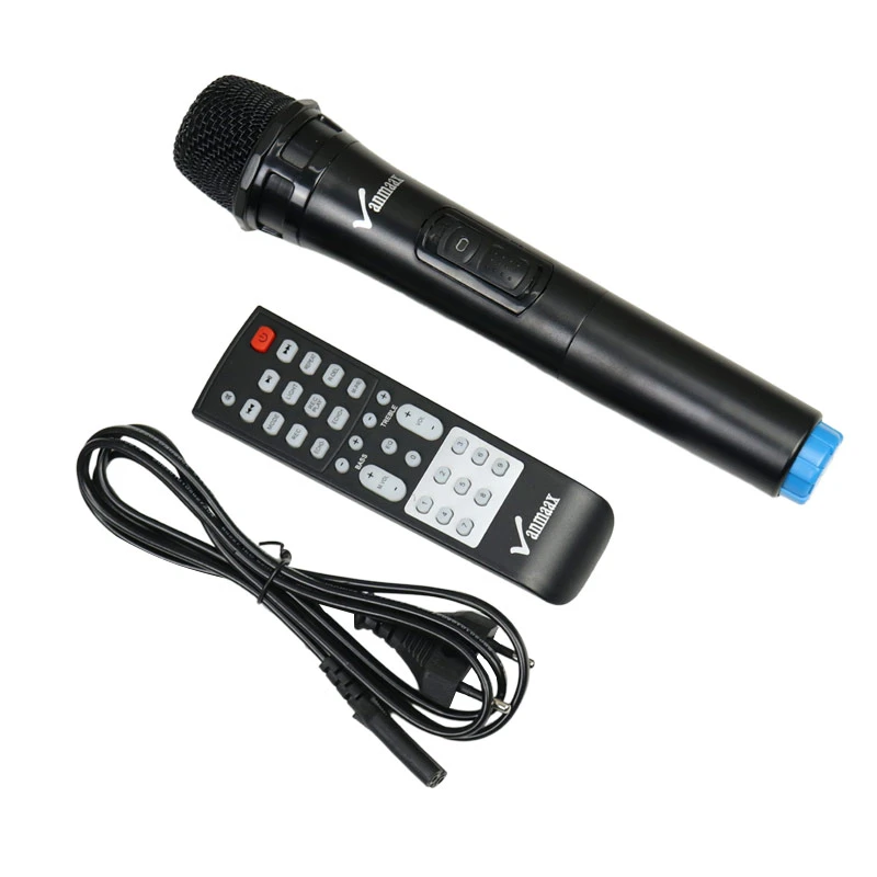 اسپیکر چمدانی بلوتوثی رم و فلش خور Vanmaax MAX-850 + میکروفون و ریموت کنترل