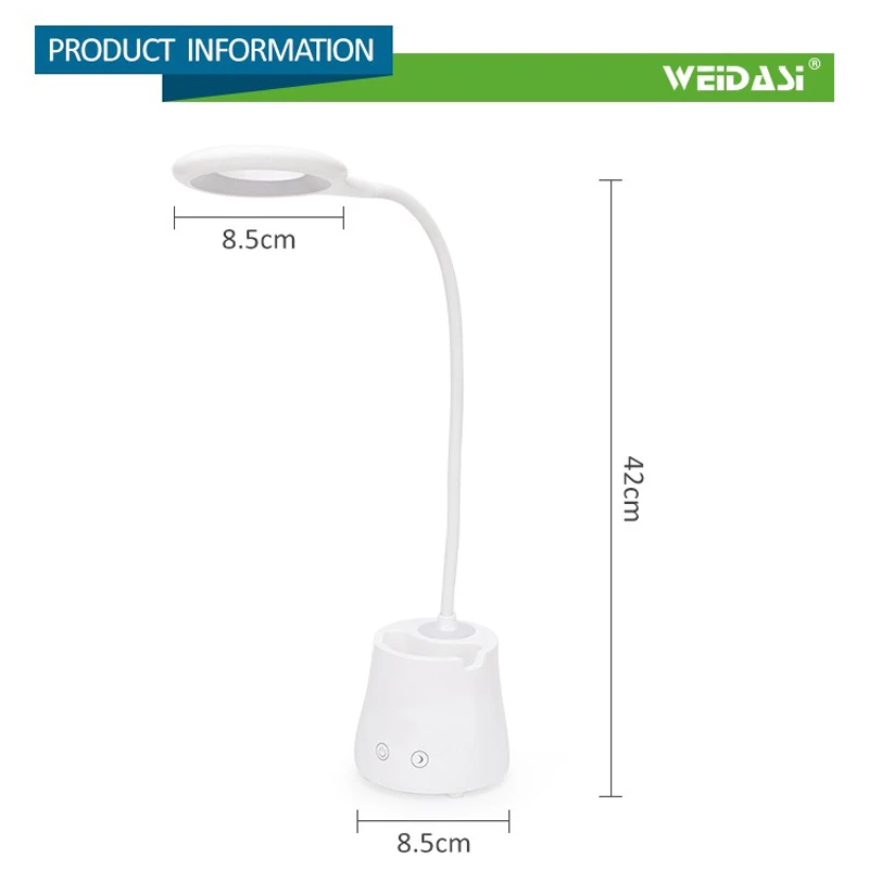چراغ مطالعه شارژی ویداسی Weidasi WD-6041