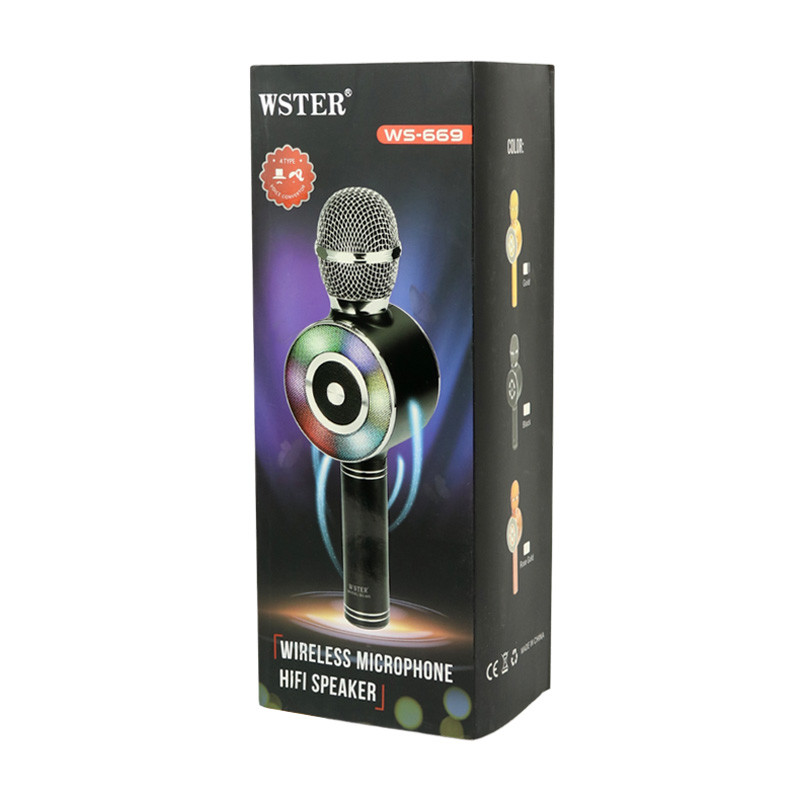 میکروفون و اسپیکر بلوتوثی رم و فلش خور Wster WS-669 Original