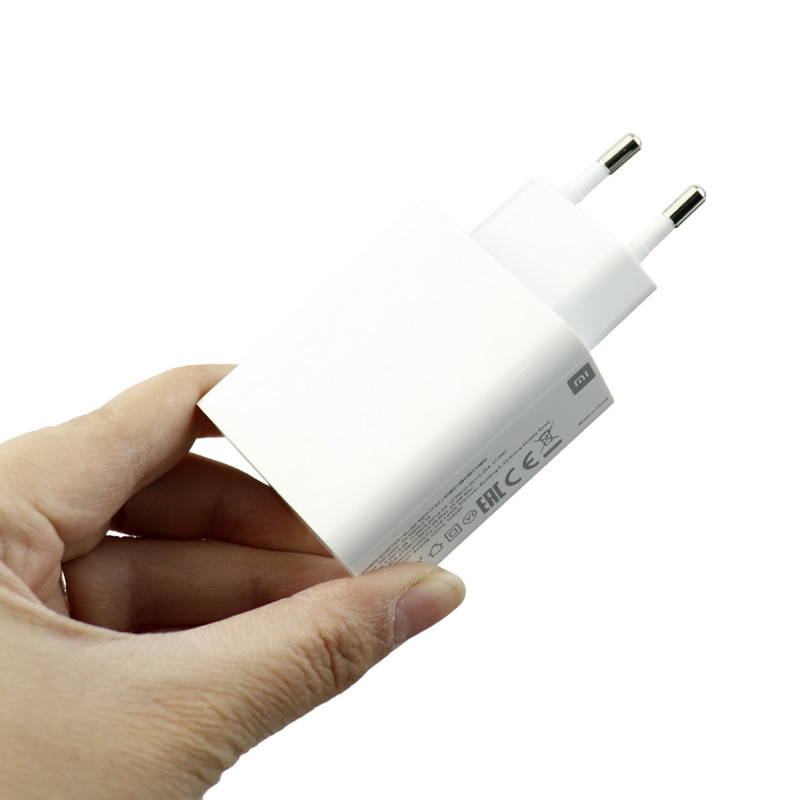 شارژر دیواری فست شارژ Xiaomi Mi 11/13 Lite 5G 3A QC3 PD 33W سرجعبه + کابل Type-C و جعبه گوشی