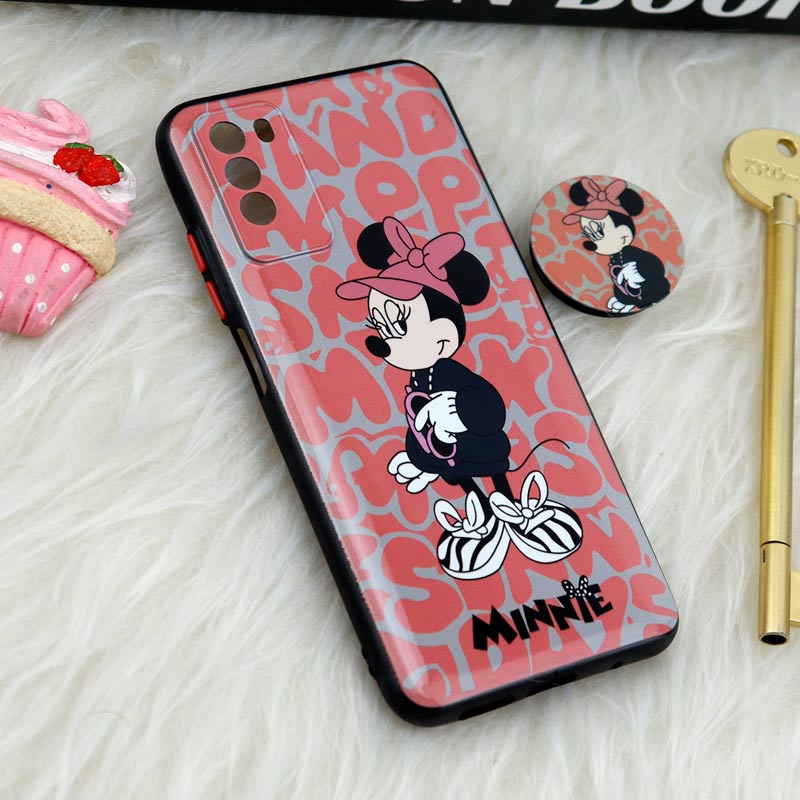 قاب فانتزی طرحدار محافظ لنزدار + پاپ سوکت Xiaomi Poco M3 سری T