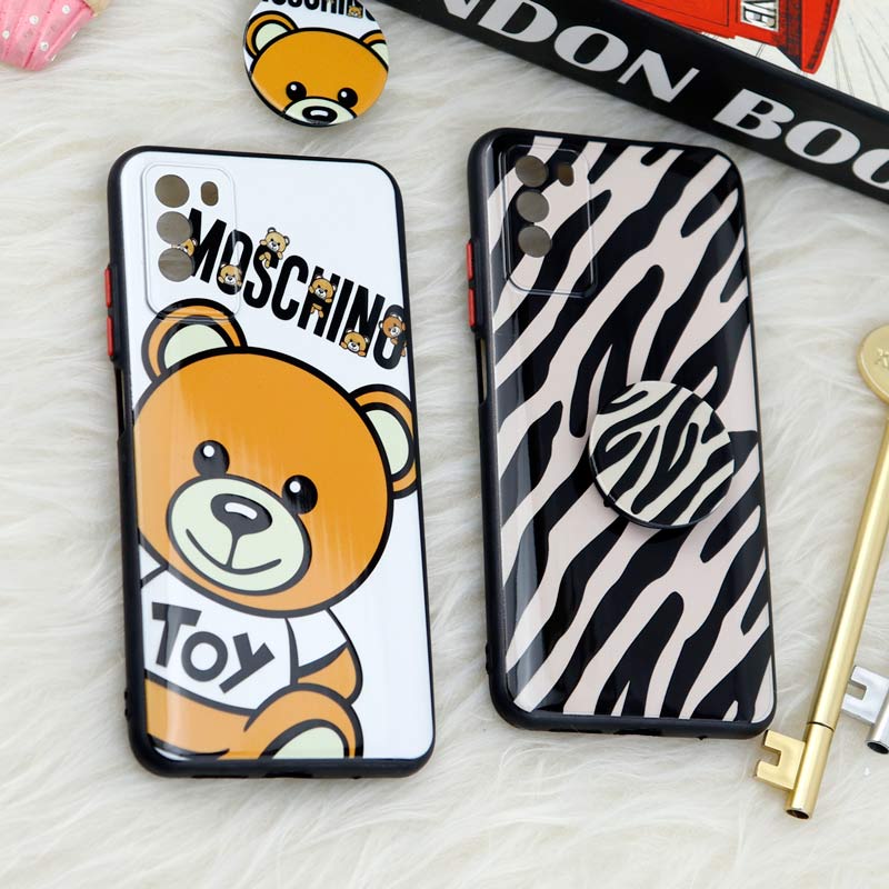 قاب فانتزی طرحدار محافظ لنزدار + پاپ سوکت Xiaomi Poco M3 سری T