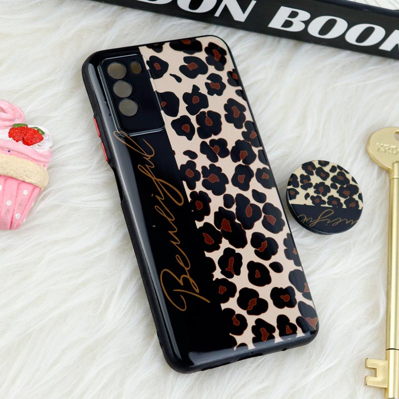 قاب فانتزی طرحدار محافظ لنزدار + پاپ سوکت Xiaomi Poco M3 سری T