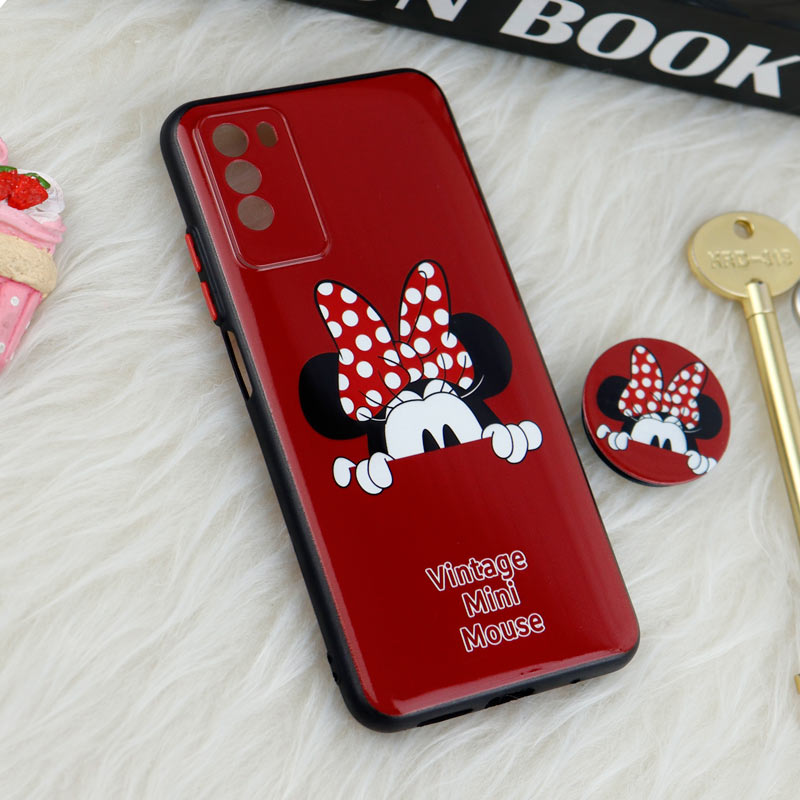 قاب فانتزی طرحدار محافظ لنزدار + پاپ سوکت Xiaomi Poco M3 سری T