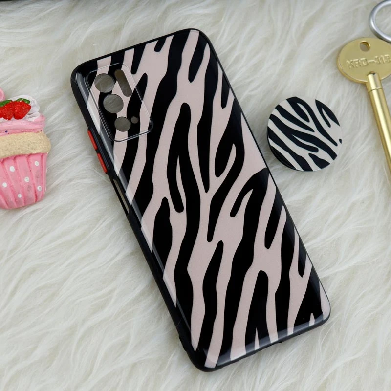 قاب فانتزی طرحدار محافظ لنزدار + پاپ سوکت Xiaomi Poco M3 Pro سری T