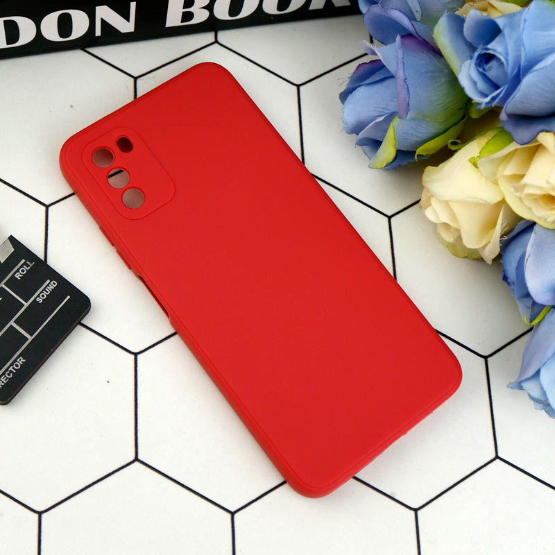 قاب طرح سیلیکونی داخل موکت محافظ لنزدار Xiaomi Poco M3
