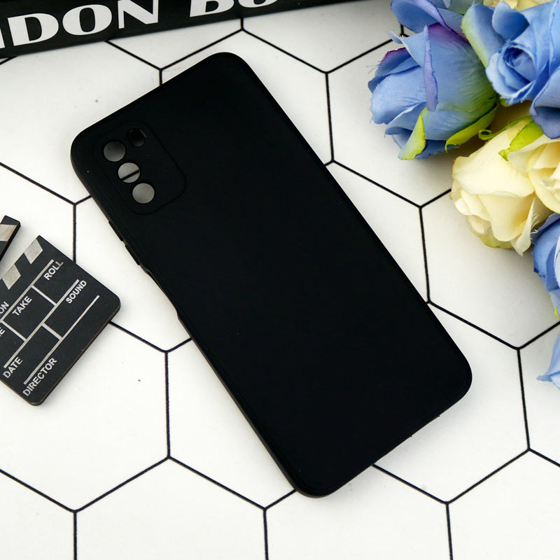 قاب طرح سیلیکونی داخل موکت محافظ لنزدار Xiaomi Poco M3