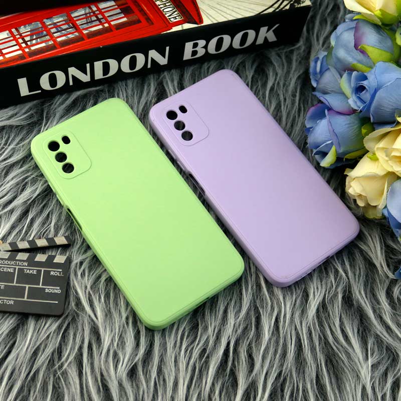 قاب طرح سیلیکونی داخل موکت محافظ لنزدار Xiaomi Poco M3