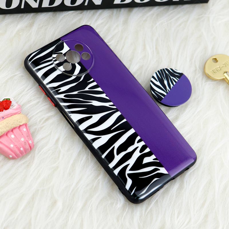 قاب فانتزی طرحدار محافظ لنزدار + پاپ سوکت Xiaomi Poco X3 سری T