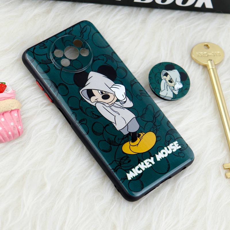 قاب فانتزی طرحدار محافظ لنزدار + پاپ سوکت Xiaomi Poco X3 سری T