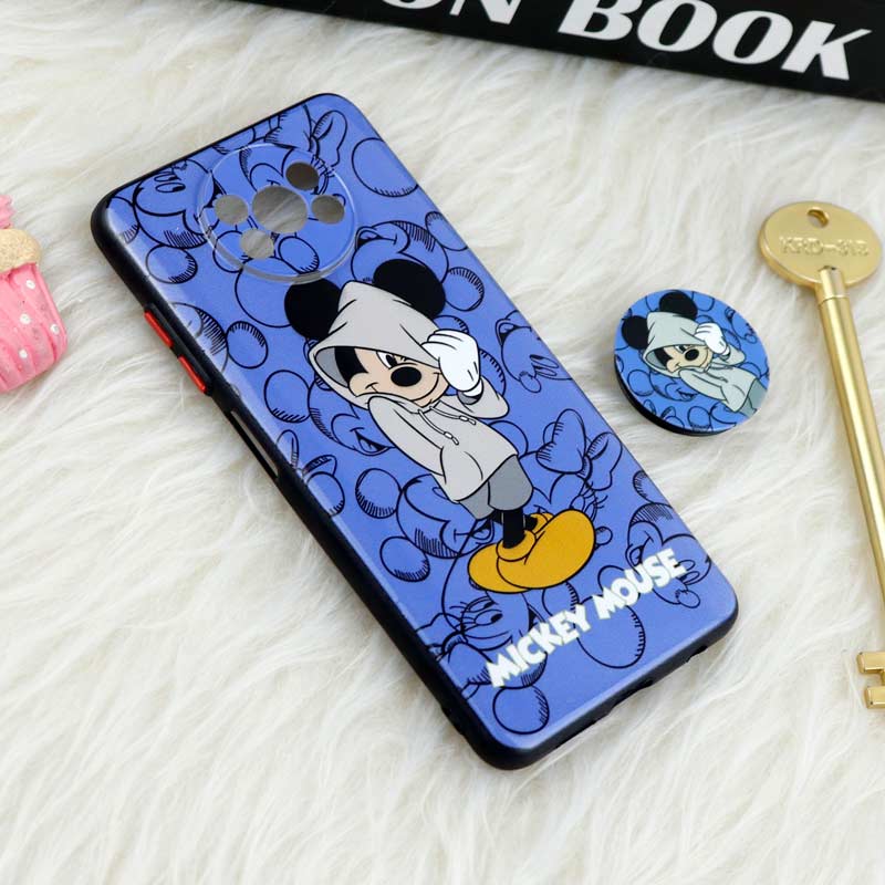 قاب فانتزی طرحدار محافظ لنزدار + پاپ سوکت Xiaomi Poco X3 سری T