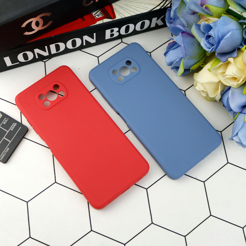 قاب طرح سیلیکونی داخل موکت محافظ لنزدار Xiaomi Poco X3