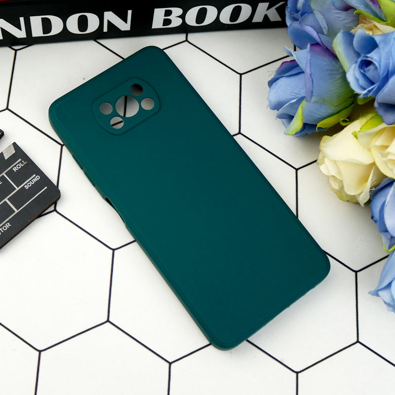 قاب طرح سیلیکونی داخل موکت محافظ لنزدار Xiaomi Poco X3