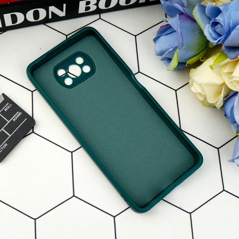 قاب طرح سیلیکونی داخل موکت محافظ لنزدار Xiaomi Poco X3