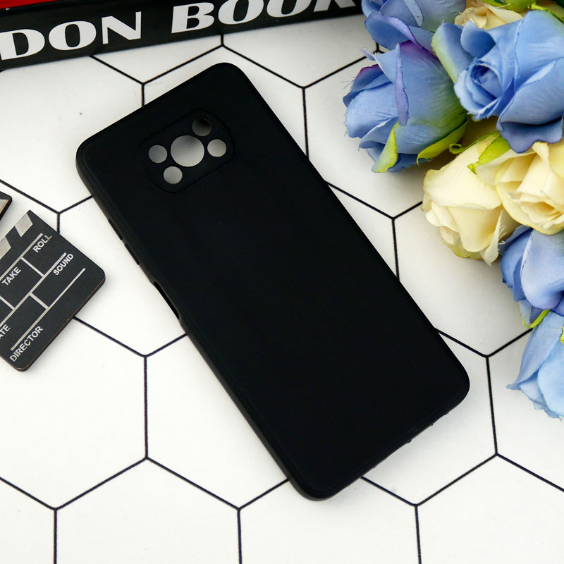 قاب طرح سیلیکونی داخل موکت محافظ لنزدار Xiaomi Poco X3