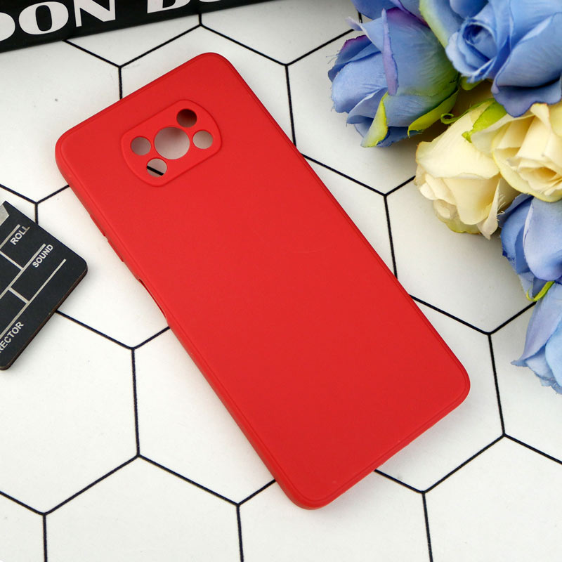 قاب طرح سیلیکونی داخل موکت محافظ لنزدار Xiaomi Poco X3