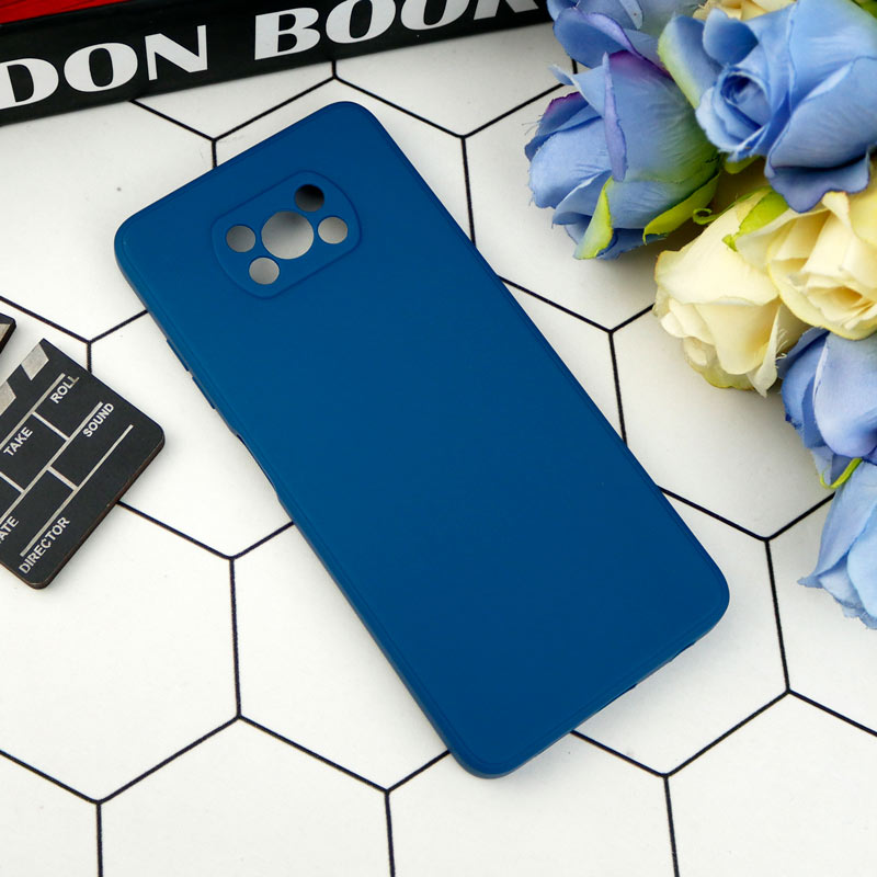 قاب طرح سیلیکونی داخل موکت محافظ لنزدار Xiaomi Poco X3