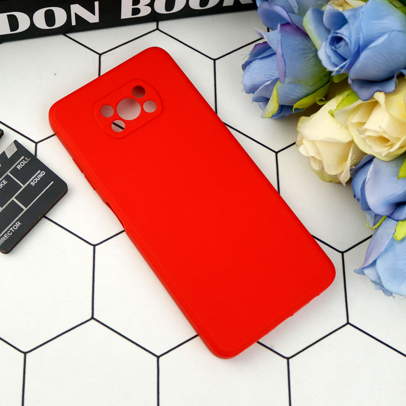 قاب طرح سیلیکونی داخل موکت محافظ لنزدار Xiaomi Poco X3
