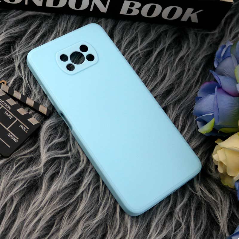 قاب طرح سیلیکونی داخل موکت محافظ لنزدار Xiaomi Poco X3