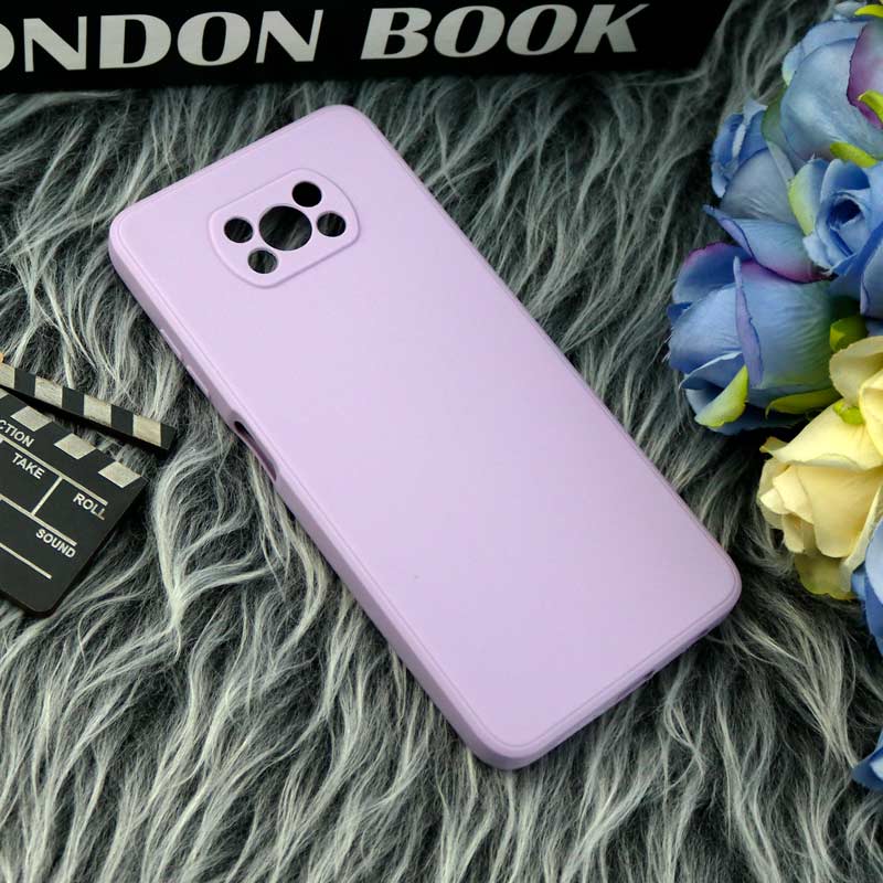 قاب طرح سیلیکونی داخل موکت محافظ لنزدار Xiaomi Poco X3