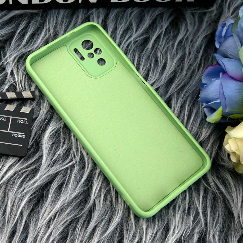 قاب طرح سیلیکونی داخل موکت محافظ لنزدار Xiaomi Redmi Note 10 4G / Redmi Note 10s