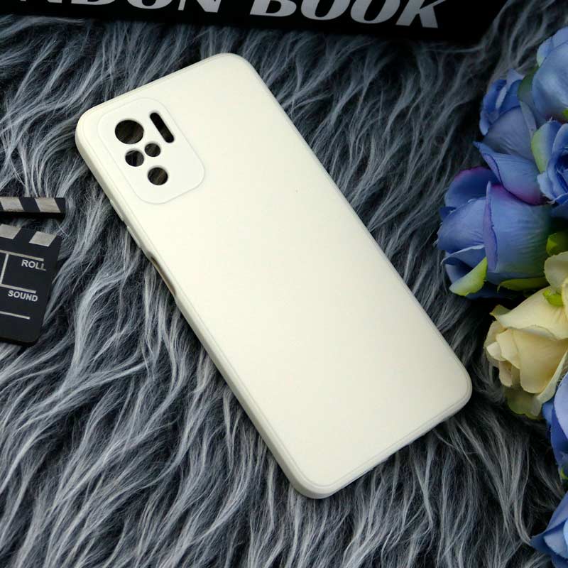 قاب طرح سیلیکونی داخل موکت محافظ لنزدار Xiaomi Redmi Note 10 4G / Redmi Note 10s
