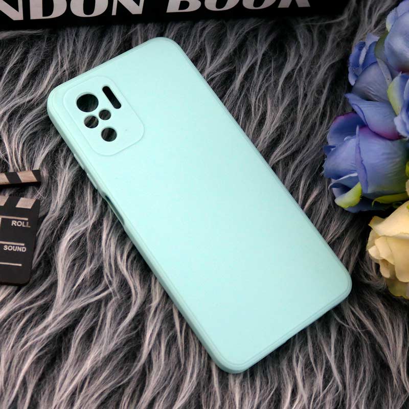 قاب طرح سیلیکونی داخل موکت محافظ لنزدار Xiaomi Redmi Note 10 4G / Redmi Note 10s