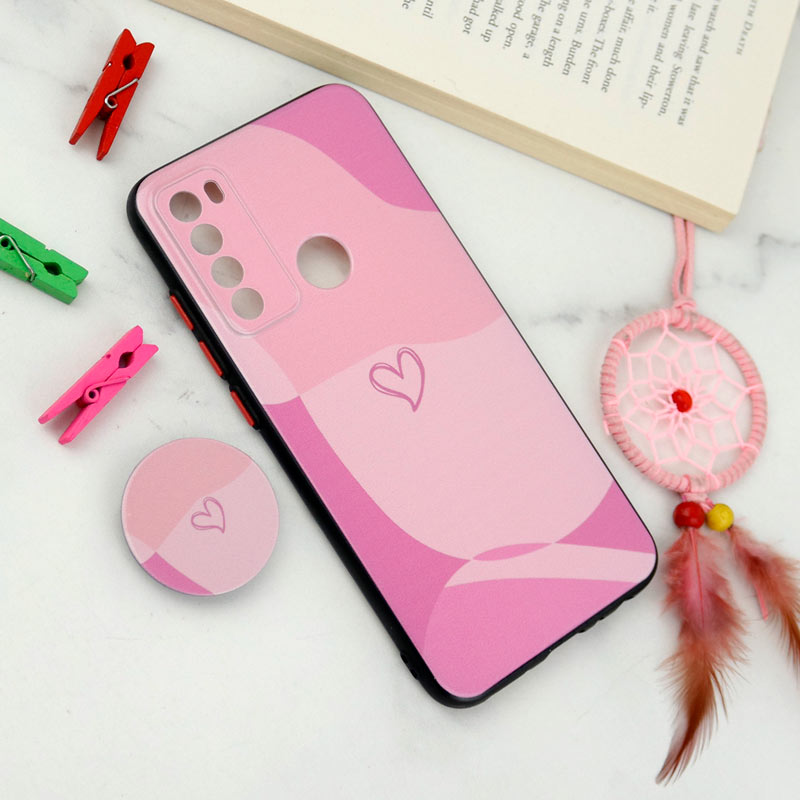 قاب فانتزی طرحدار محافظ لنزدار + پاپ سوکت Xiaomi Redmi Note 8 سری T