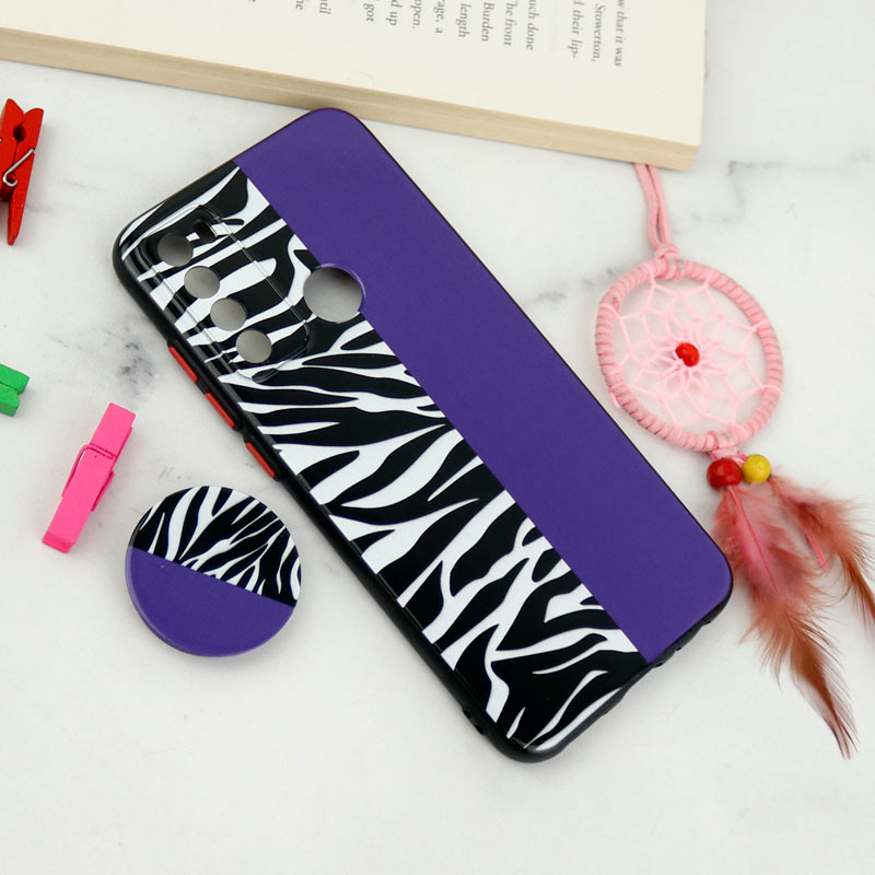 قاب فانتزی طرحدار محافظ لنزدار + پاپ سوکت Xiaomi Redmi Note 8 سری T