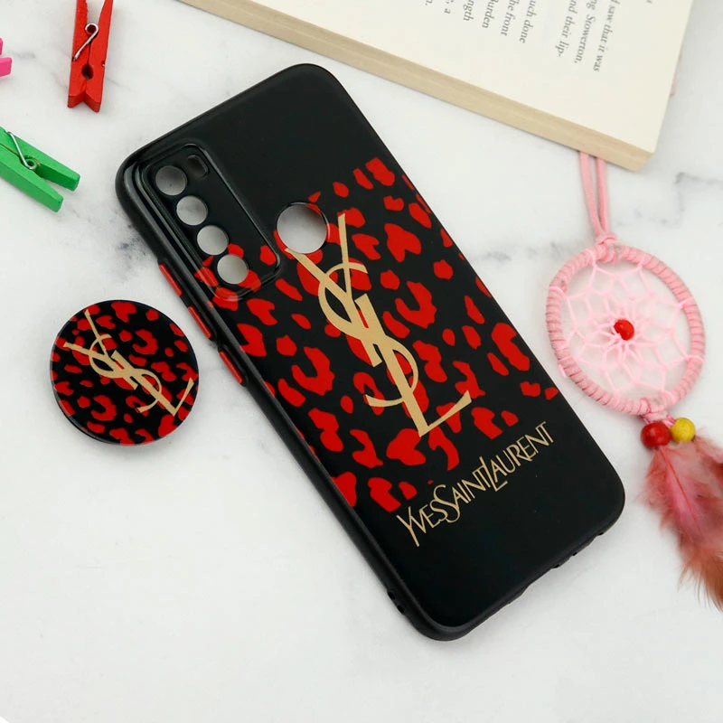 قاب فانتزی طرحدار محافظ لنزدار + پاپ سوکت Xiaomi Redmi Note 8 سری T
