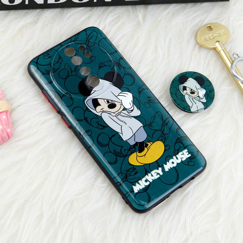 قاب فانتزی طرحدار محافظ لنزدار + پاپ سوکت Xiaomi Redmi Note 8 Pro سری T