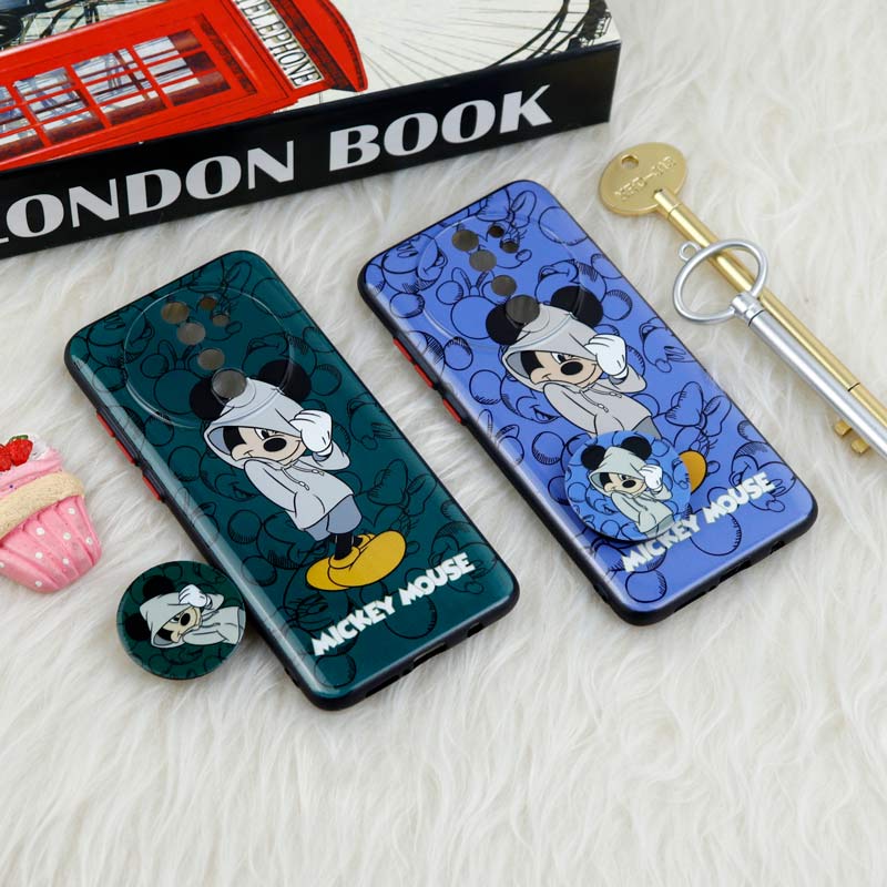 قاب فانتزی طرحدار محافظ لنزدار + پاپ سوکت Xiaomi Redmi Note 8 Pro سری T