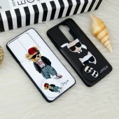 قاب طرحدار محافظ لنزدار کشویی + پاپ سوکت Xiaomi Redmi Note 8 Pro سری F