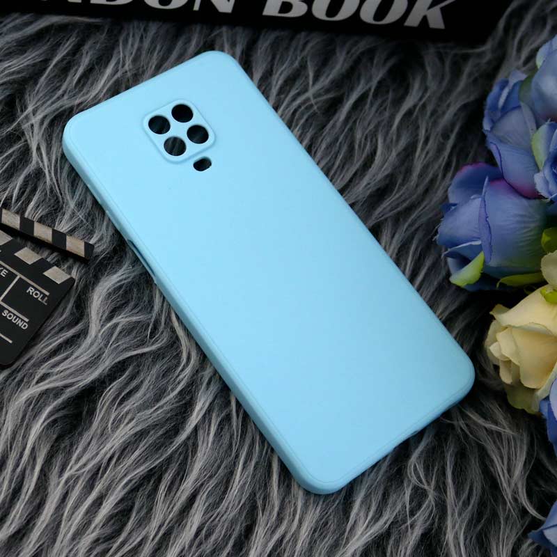 قاب طرح سیلیکونی داخل موکت محافظ لنزدار Xiaomi Redmi Note 9s / Note 9 Pro