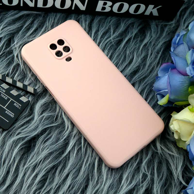 قاب طرح سیلیکونی داخل موکت محافظ لنزدار Xiaomi Redmi Note 9s / Note 9 Pro