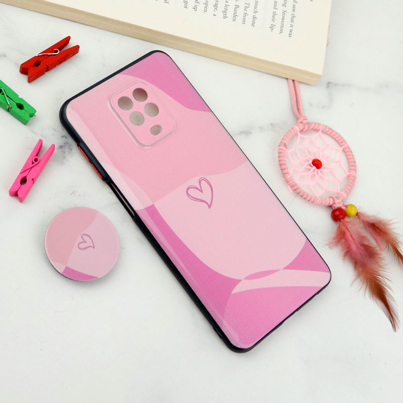 قاب فانتزی طرحدار محافظ لنزدار + پاپ سوکت Xiaomi Redmi Note 9s سری T