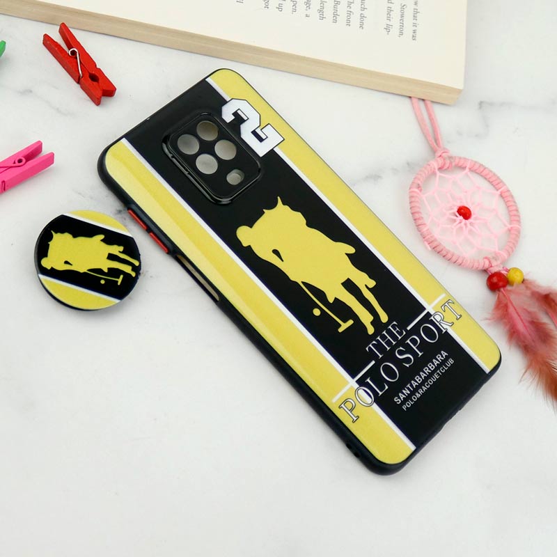 قاب فانتزی طرحدار محافظ لنزدار + پاپ سوکت Xiaomi Redmi Note 9s سری T