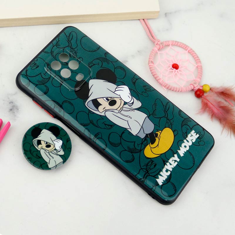 قاب فانتزی طرحدار محافظ لنزدار + پاپ سوکت Xiaomi Redmi Note 9s سری T