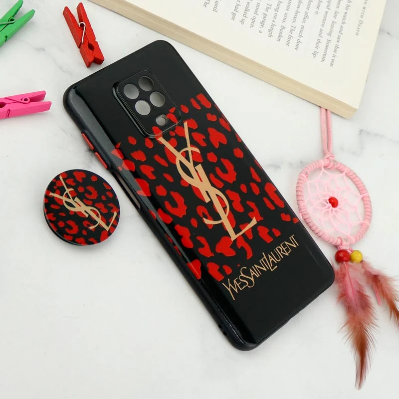 قاب فانتزی طرحدار محافظ لنزدار + پاپ سوکت Xiaomi Redmi Note 9s سری T