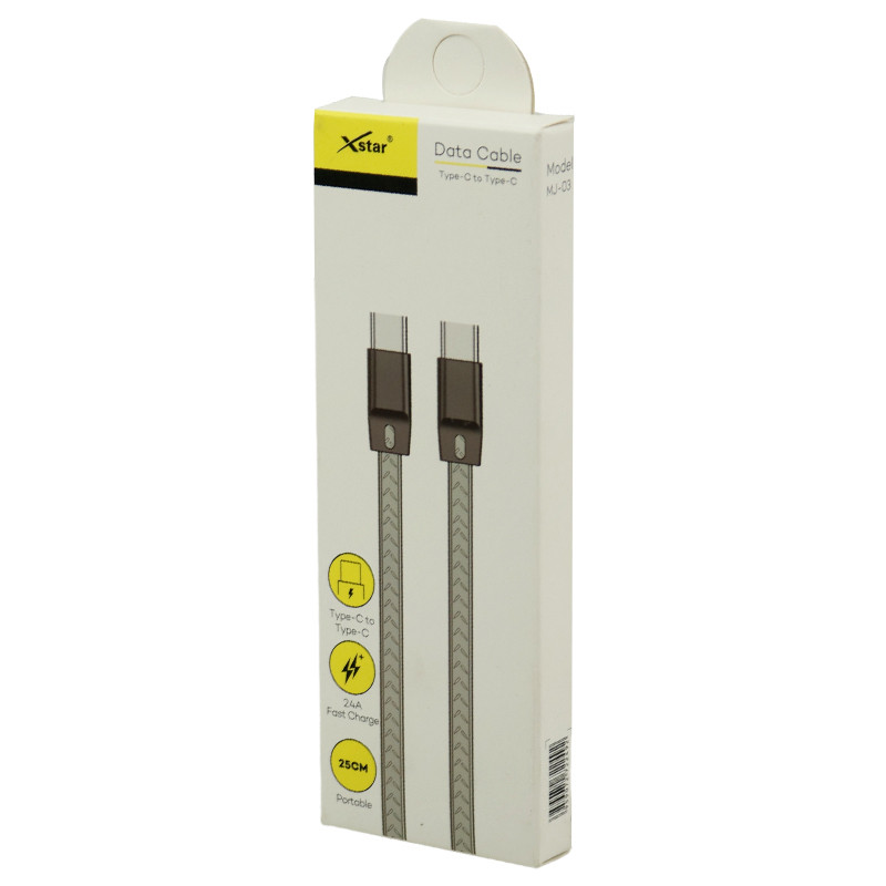 کابل تبدیل کوتاه فست شارژ Xstar MJ-03 Type-C to Type-C 2.4A 25cm