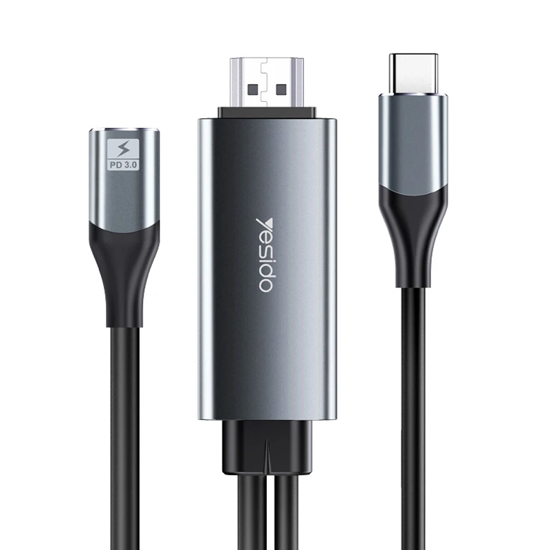 کابل تبدیل Type-C به HDMI 4k یسیدو HM01 طول 1.8 متر