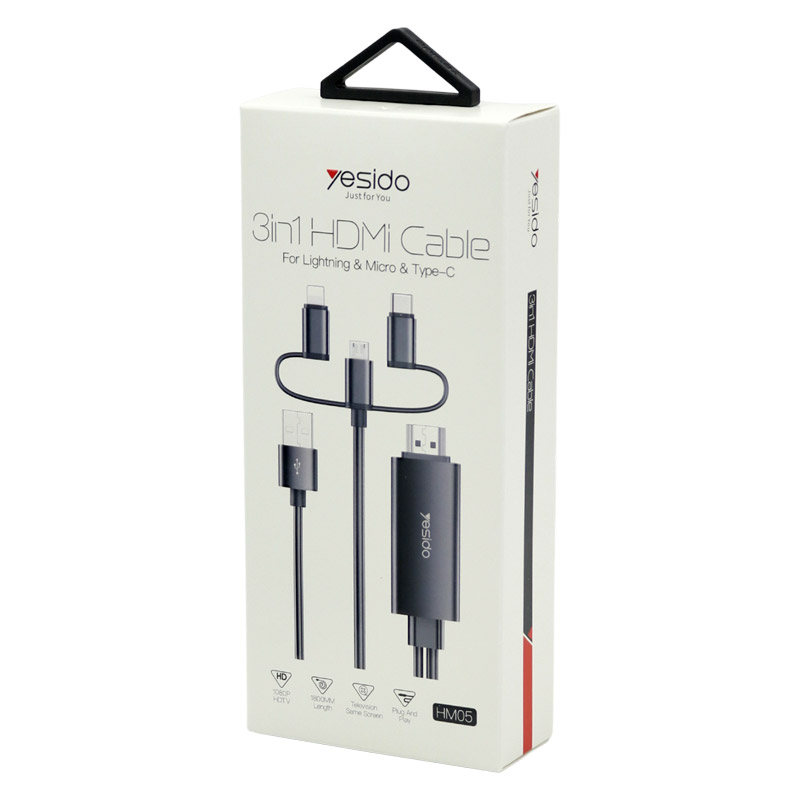 کابل تبدیل Yesido HM01 Type-C to HDMI 4k 1.8m