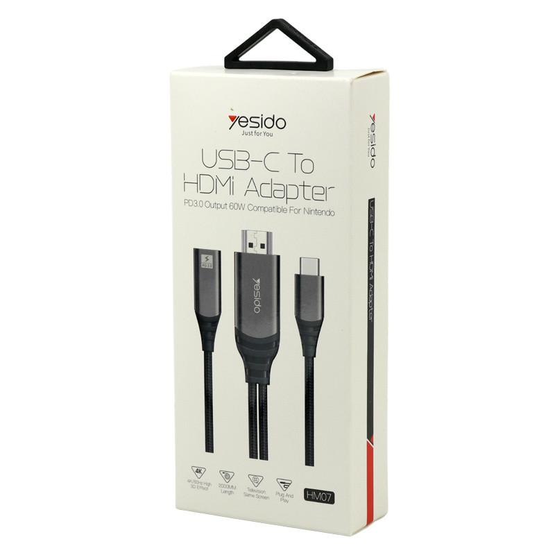 کابل تبدیل Yesido HM07 Type-C to HDMI 4k 2m