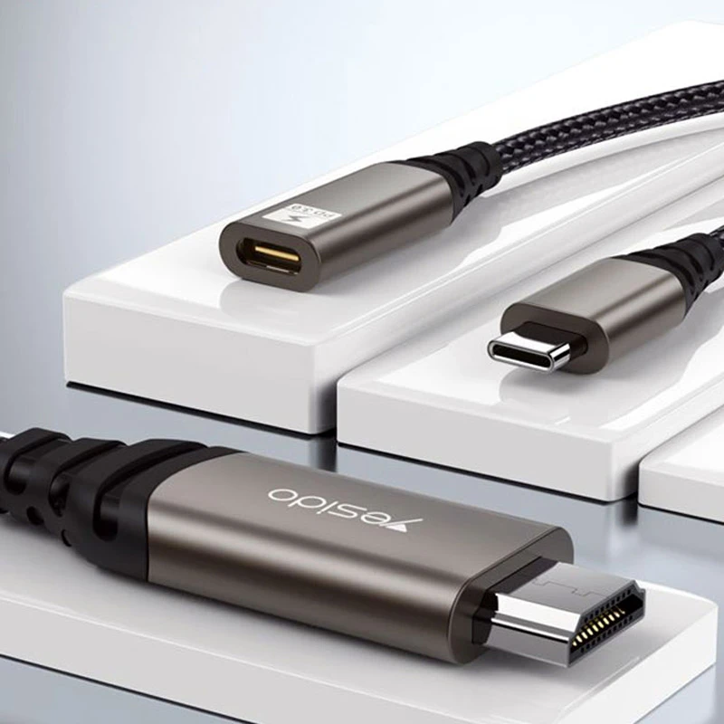 کابل تبدیل Type-C به HDMI 4k یسیدو HM07 طول 2 متر