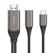 کابل تبدیل Type-C به HDMI 4k یسیدو HM07 طول 2 متر