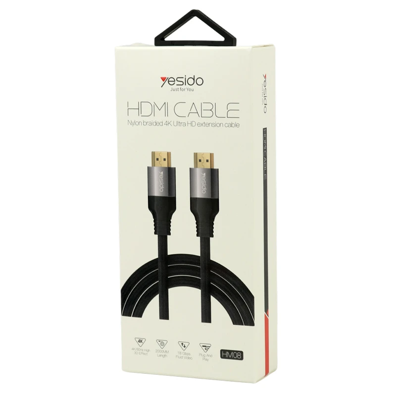 کابل HDMI 4K یسیدو HM08 طول 2 متر