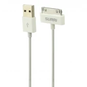 کابل لایتنینگ 1 آمپر Surri iPhone 4 30Pin طول 2 متر شرینک