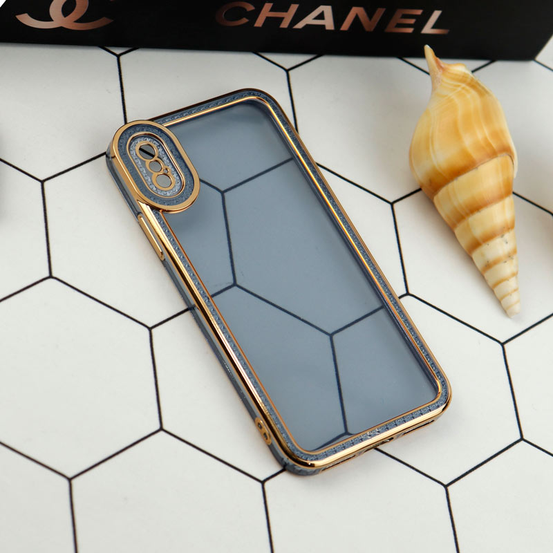 قاب محافظ لنزدار الکترو نگین دار iPhone X/XS